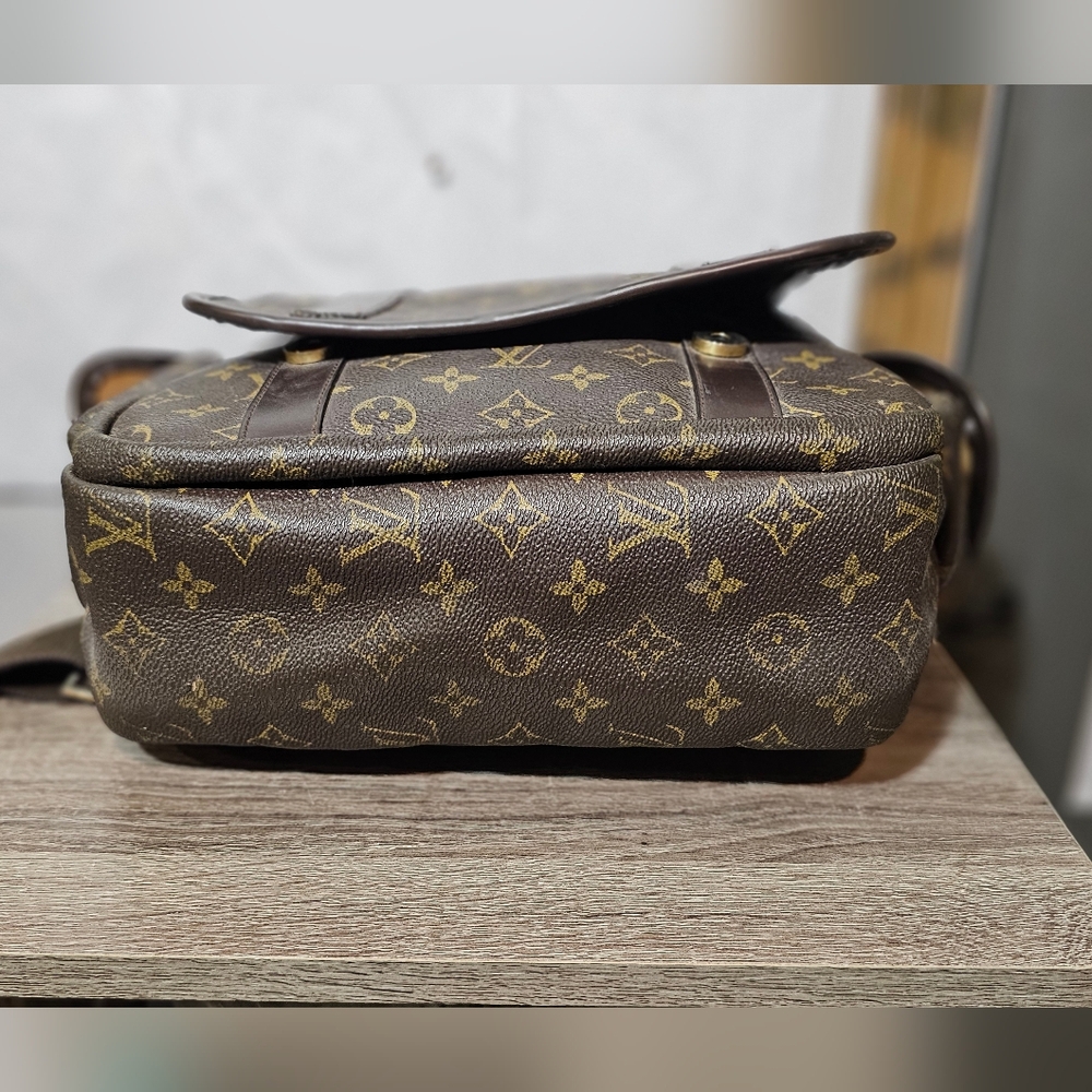 Designer Inspired Monogram Canvas Backpack- EUC - image 9